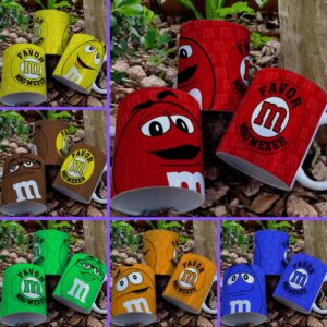 Caneca de porcelana 325ml, coleção Pascoa m&m